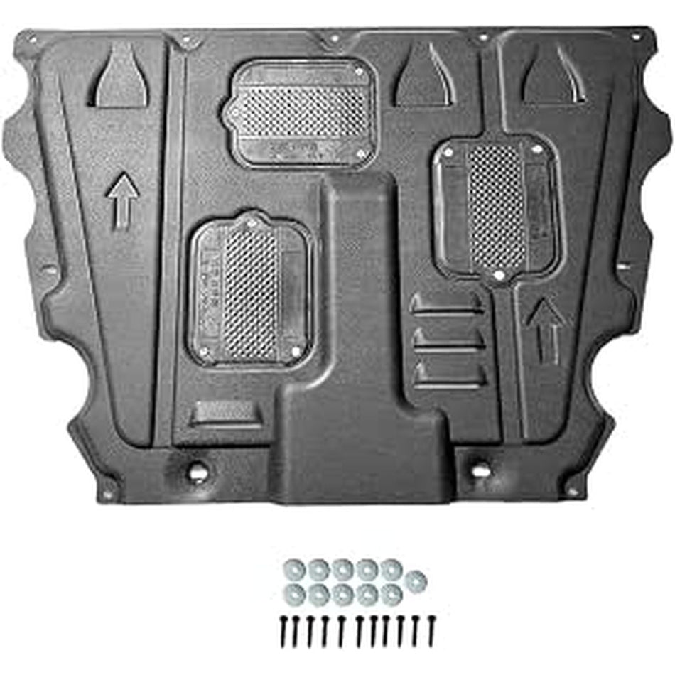 Front replacement engine splash shields and underbody covers