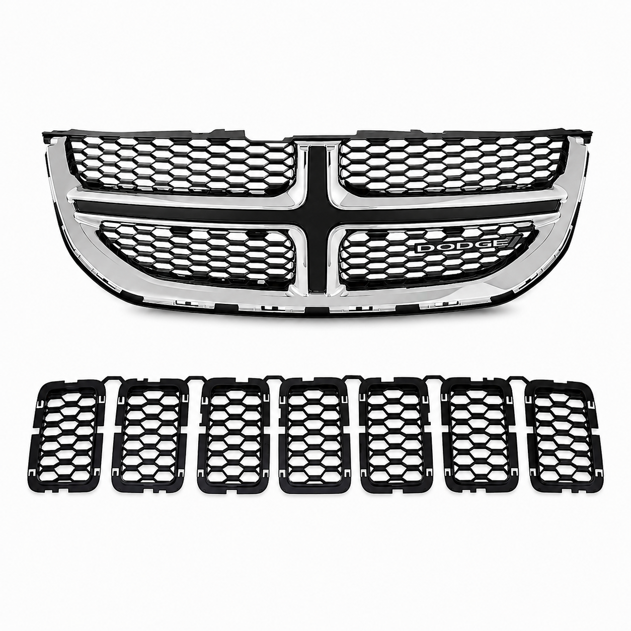 Replacement grille assemblies for cars and SUVs