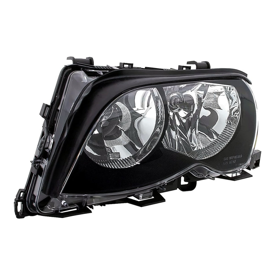 2002-2005 BMW 3 Series Sedan Head Lamp, driver side, left-side view, BM2502122