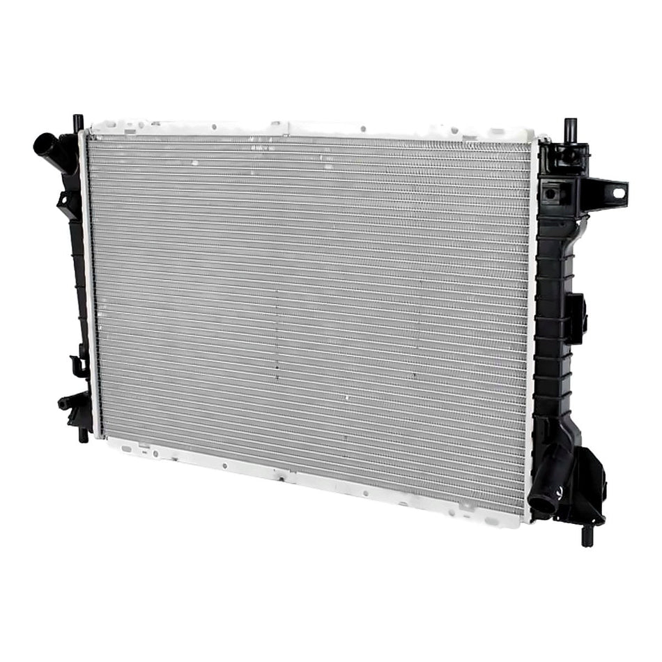 1998-2002 Ford Crown Victoria Radiator, left-side view, FO3010106
