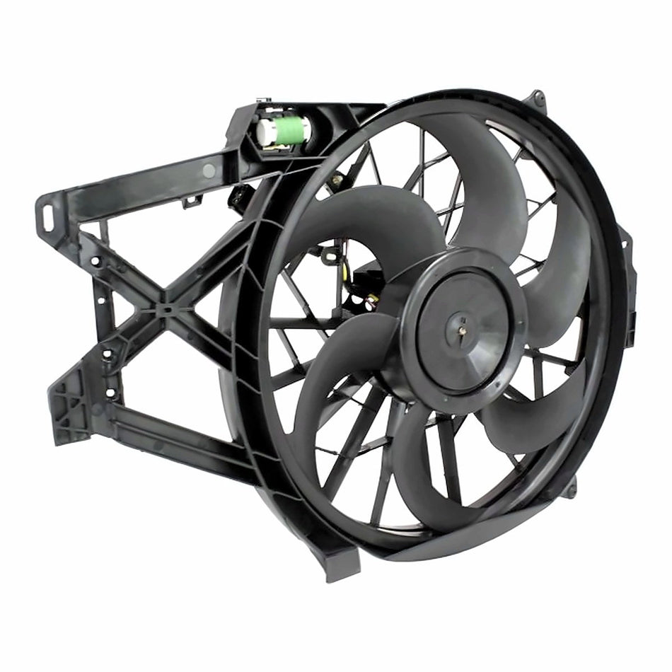2001-2004 Ford Mustang Cooling Fan, left-side view, FO3115120