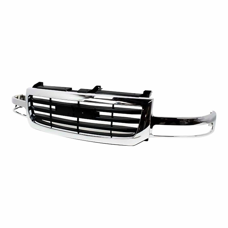 2007 GMC Sierra Classic Grille, left-side view, GM1200475