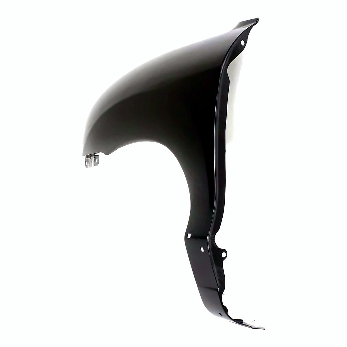2001-2006 Hyundai Santa Fe Fender Front Driver Side With Moulding Hole - side angle, Part HY1240119