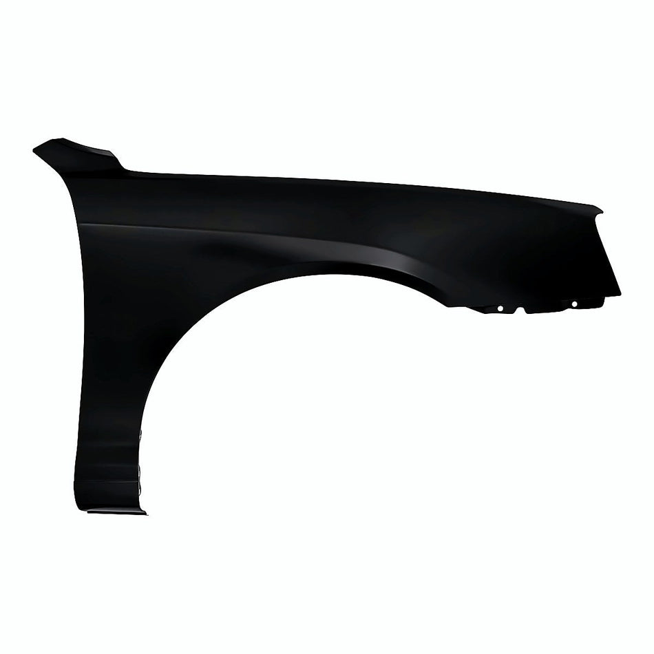 2001-2006 Hyundai Elantra Fender Front Passenger Side Without Side Lamp Hole - product view, Part HY1241121