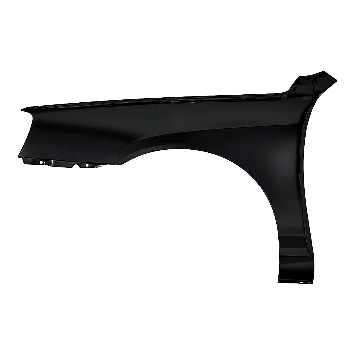 2001-2006 Hyundai Elantra Fender Front Passenger Side Without Side Lamp Hole - back view, Part HY1241121