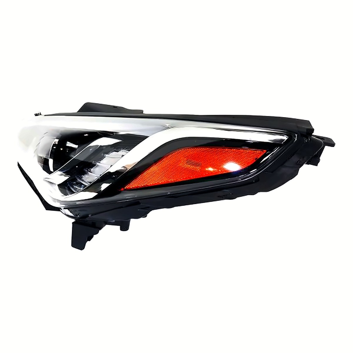 2015-2017 Hyundai Sonata Head Lamp Driver Side HID - side angle, Part HY2502184C