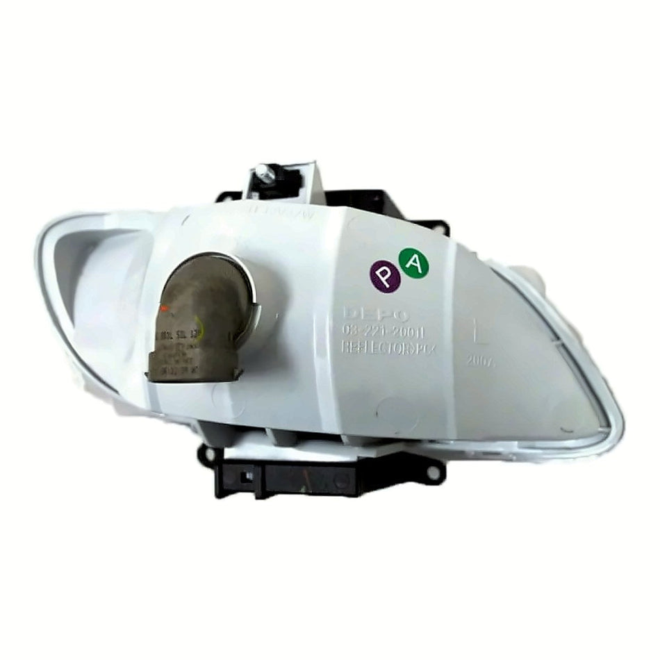 2000-2002 Hyundai Accent Sedan Fog Lights, front driver side, rear view, HY2592111V