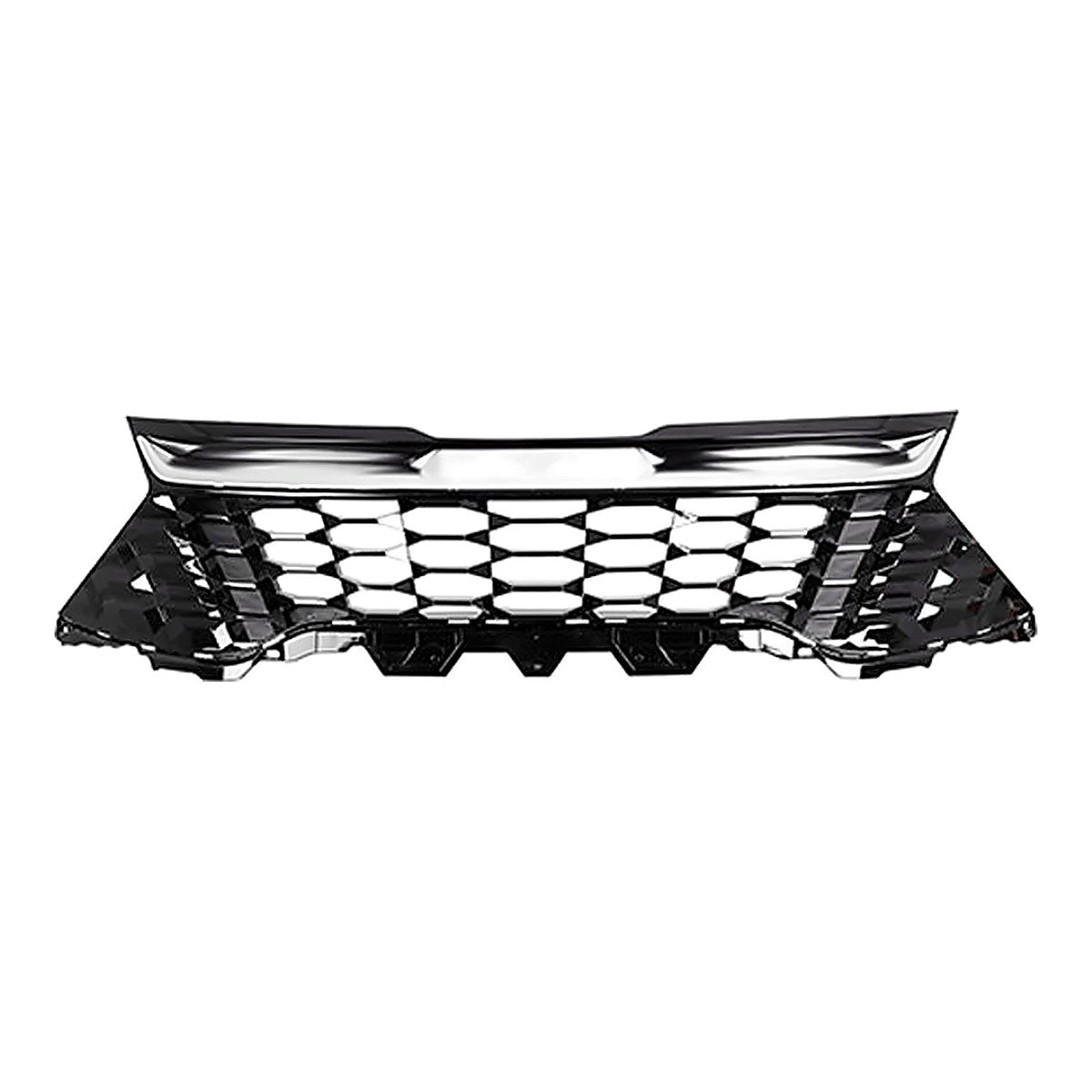 2023-2025 Kia Sportage Grille Front Black Hexagon - product view, Part KI1200266