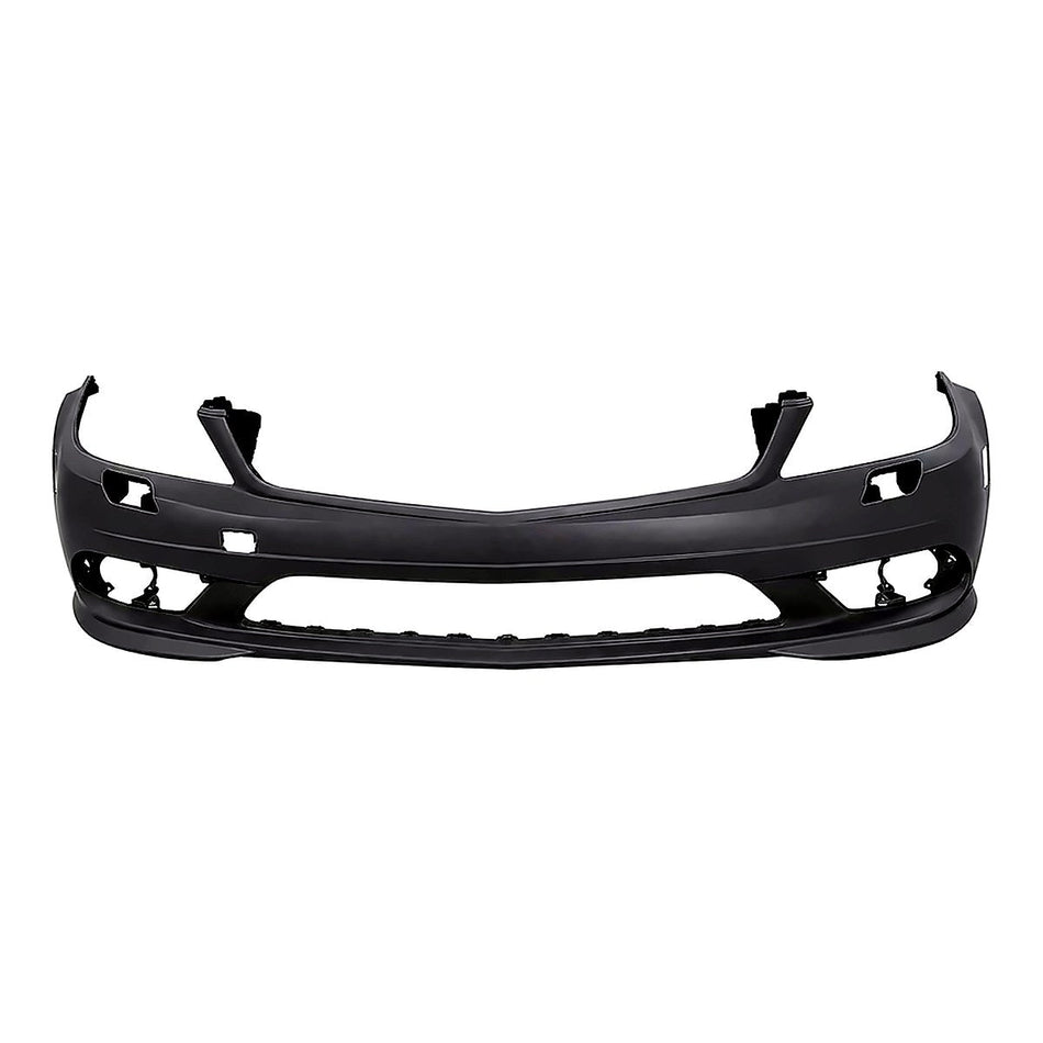 2008-2009 Mercedes C230 Bumper Front Primed With Washer/Amg - product view, Part MB1000295