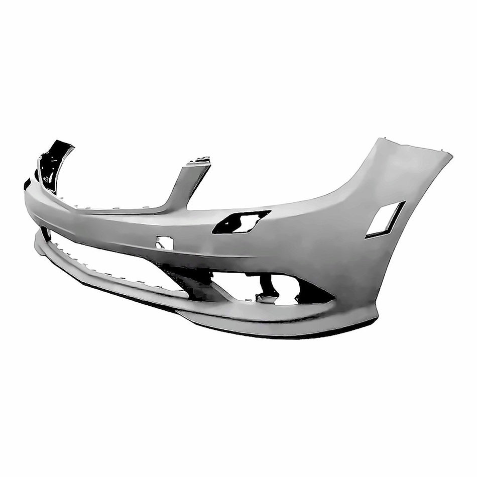 2008-2009 Mercedes C230 Bumper Front Primed With Washer/Amg - side angle, Part MB1000295