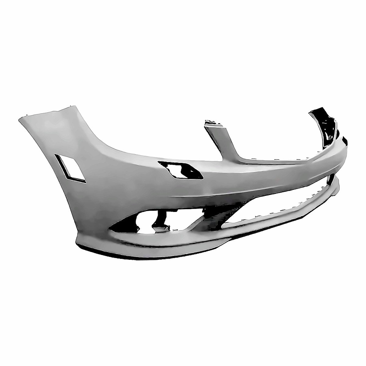 2008-2009 Mercedes C230 Bumper Front Primed With Washer/Amg - opposite side angle, Part MB1000295