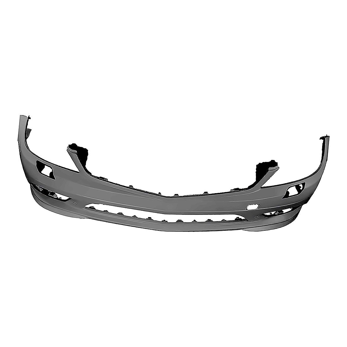 2008-2009 Mercedes C230 Bumper Front Primed With Washer/Amg - upper view, Part MB1000295