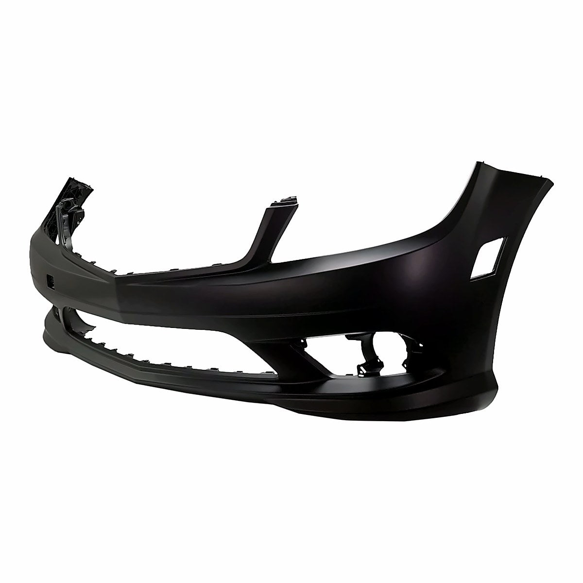 2008-2009 Mercedes C230 Bumper Front Primed Without Sensor - side angle, Part MB1000296