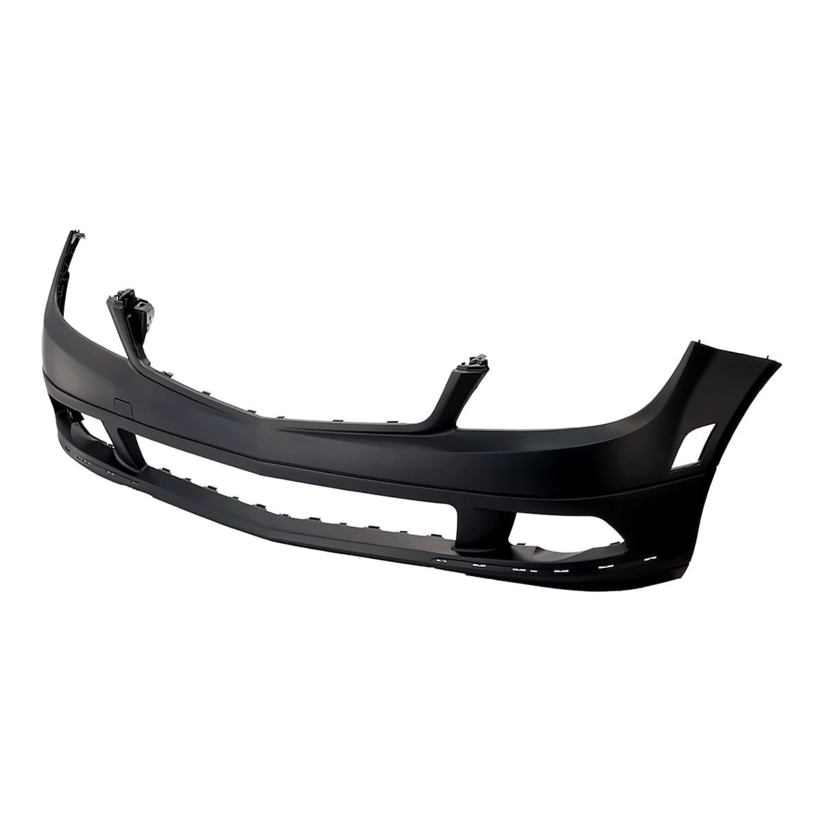 2008-2009 Mercedes C230 Bumper Front Primed Without Sensor - side angle, Part MB1000298