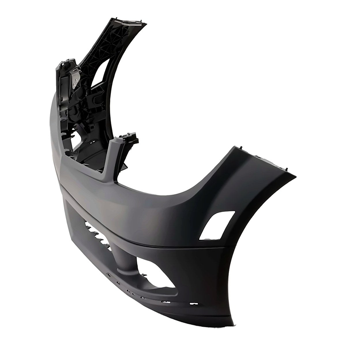 2008-2009 Mercedes C230 Bumper Front Primed Without Sensor - lower view, Part MB1000298