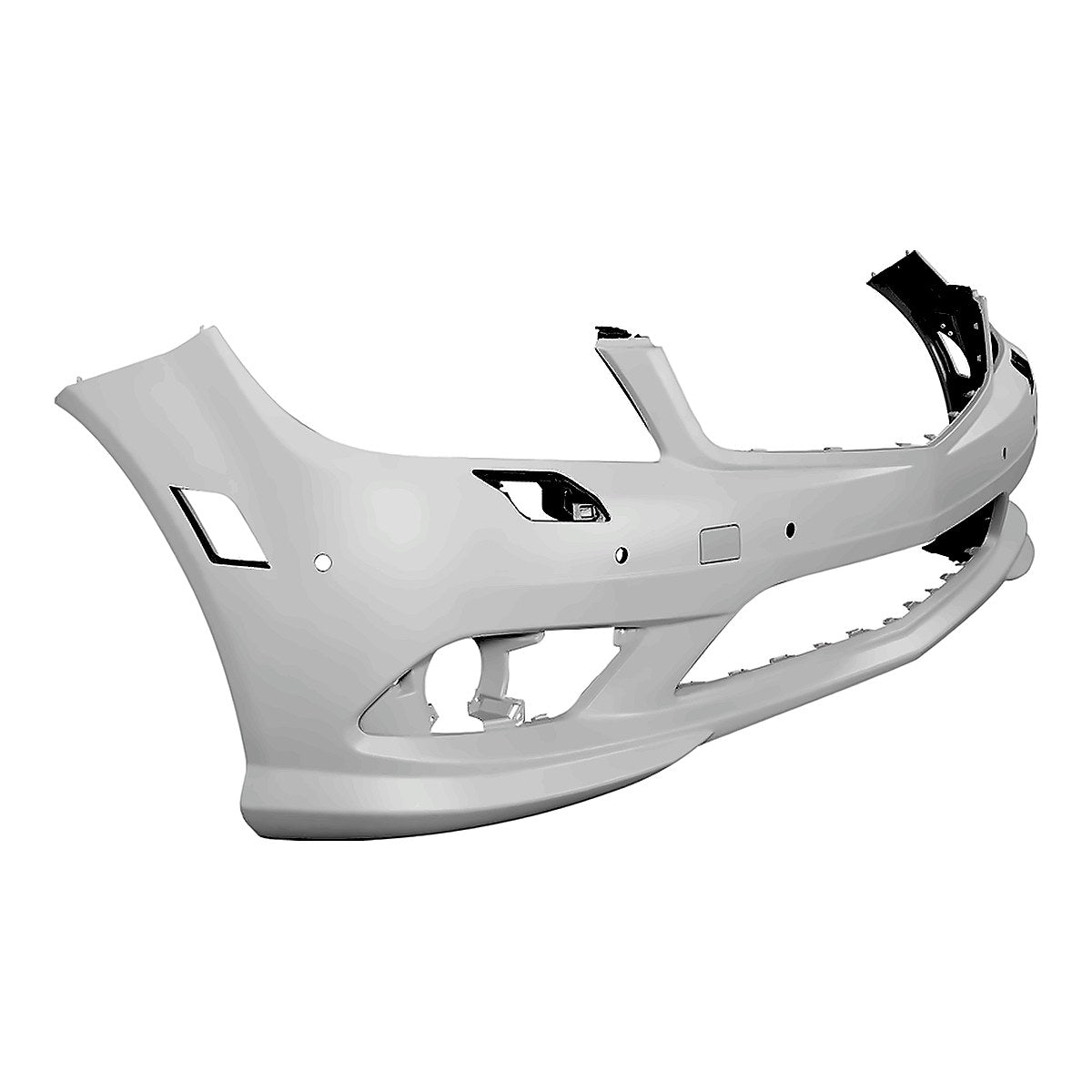 2008-2009 Mercedes C230 Bumper Front Primed With Washer/Amg - opposite side angle, Part MB1000343