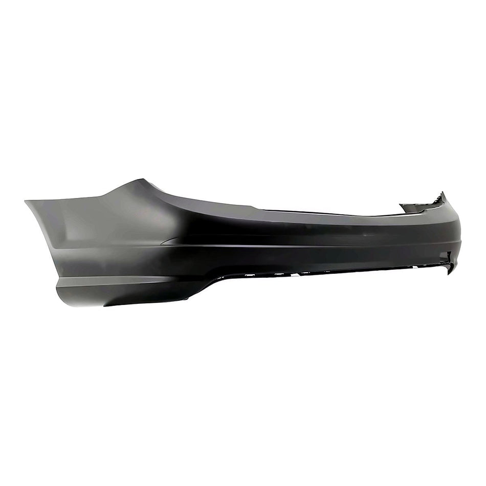 2008-2009 Mercedes C230 Bumper Rear Primed Without Sensor With Amg Sport Pkg - side angle, Part MB1100276