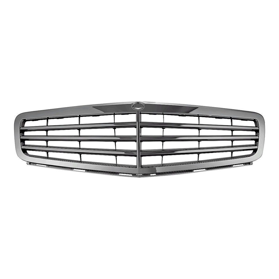 2008-2009 Mercedes C230 Grille Chrome Gray Without Amg Pkg With Elegance Pkg - product view, Part MB1200145