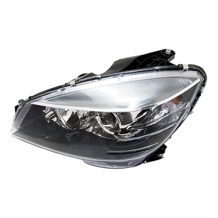 2008-2009 Mercedes C230 Head Lamp Driver Side Halogen Black Housing - upper view, Part MB2502185