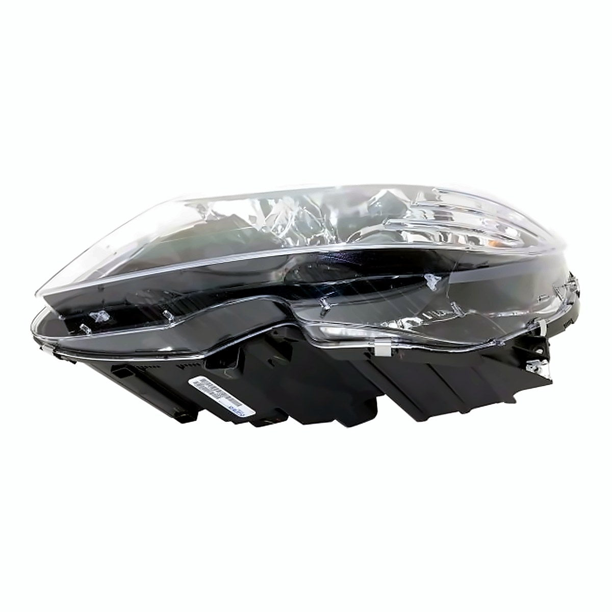 2008-2009 Mercedes C230 Head Lamp Driver Side Halogen Black Housing - lower view, Part MB2502185
