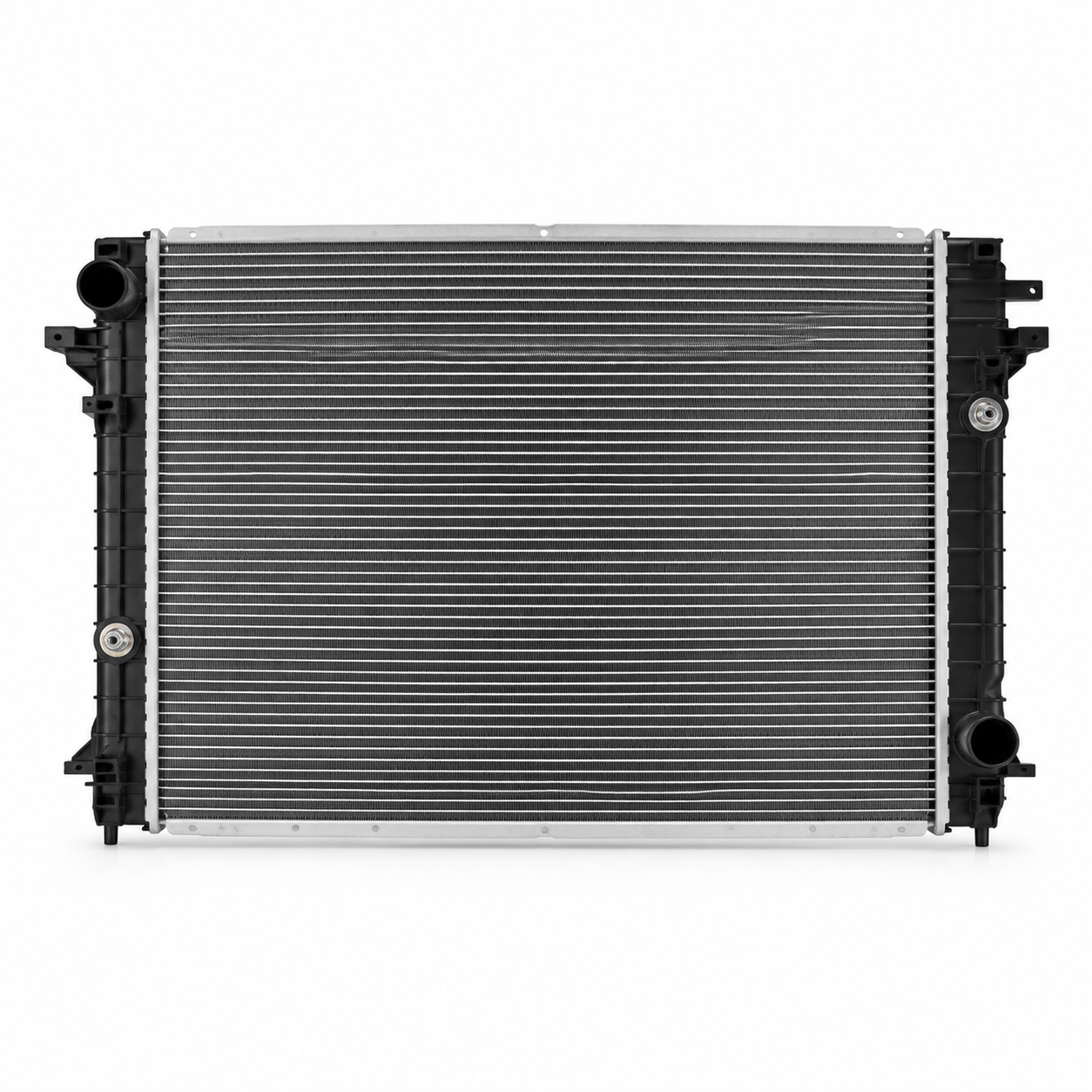 Automotive radiator assembly for efficient engine cooling, optimal heat dissipation, and reliable thermal management performance