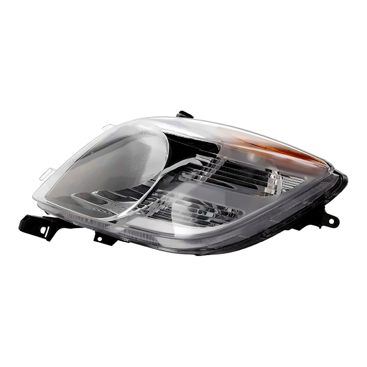 2006-2008 Toyota Yaris Hatchback Head Lamp, passenger side, bottom view, TO2503170C